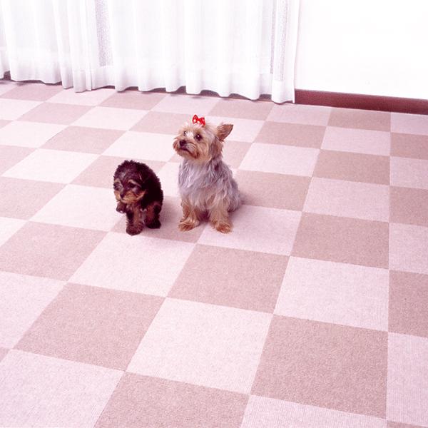 サンコー ペットマット タイルマット 犬 カーペット おしゃれ 洗える