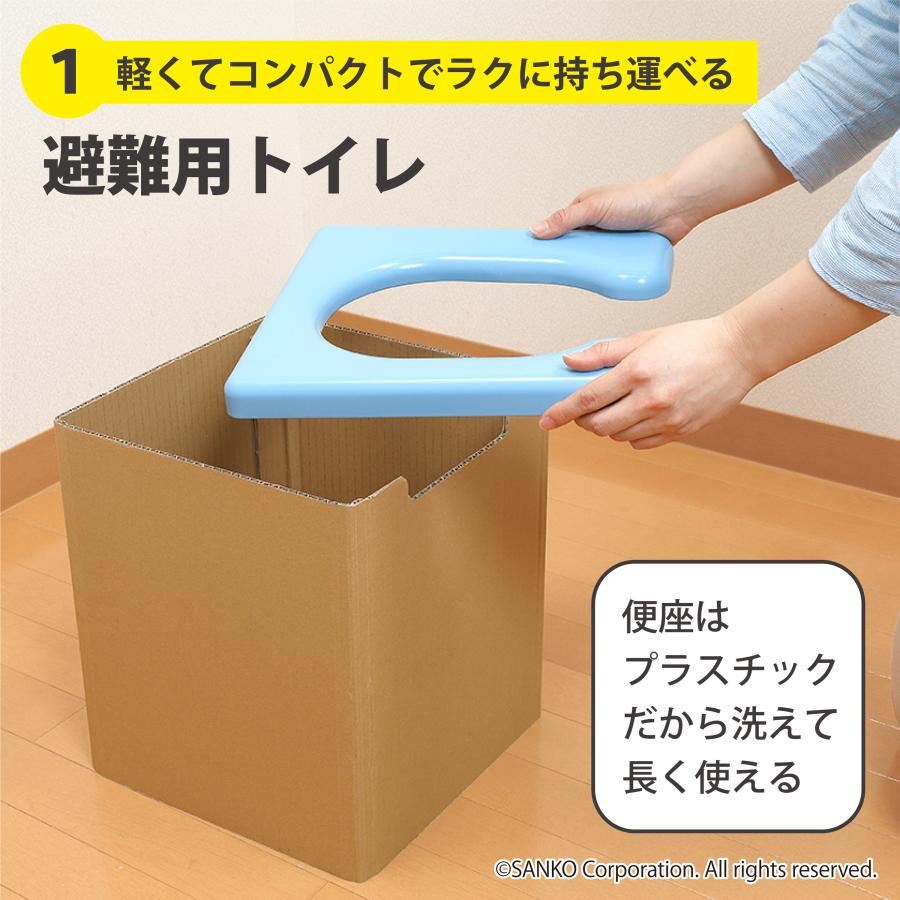 THANKO 簡易トイレ 防災グッズ 非常用品 携帯 ポータブル 車内 避難