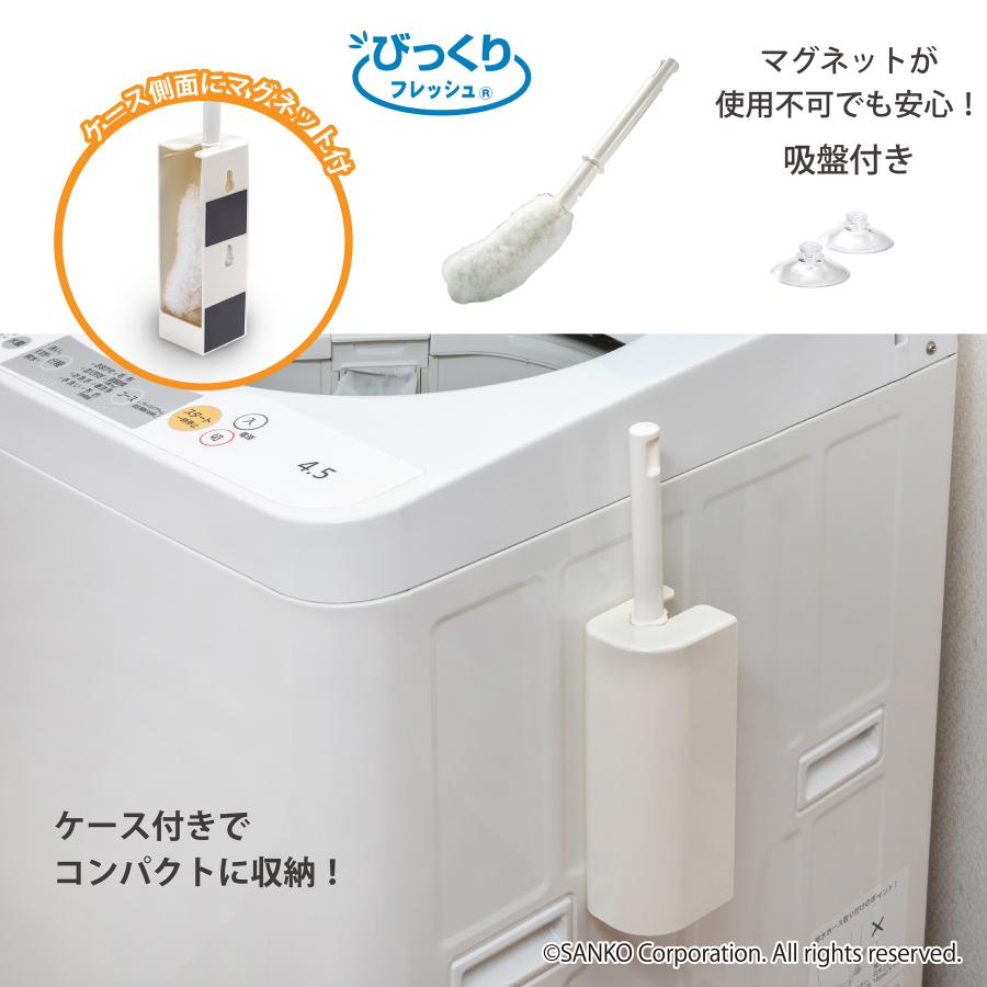 掃除用品 洗面台 スポンジ おすすめ おしゃれ 水回り 洗剤不要 キッチン トイレ 風呂 浴室 びっくりフレッシュ サンコー 汚れ落とし | サンコー | 04