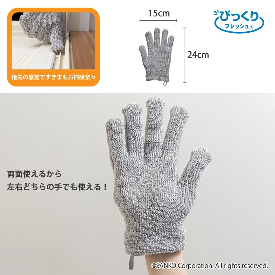 掃除用品 洗面台 スポンジ おすすめ おしゃれ 水回り 洗剤不要 キッチン トイレ 風呂 浴室 びっくりフレッシュ サンコー 汚れ落とし | サンコー | 06