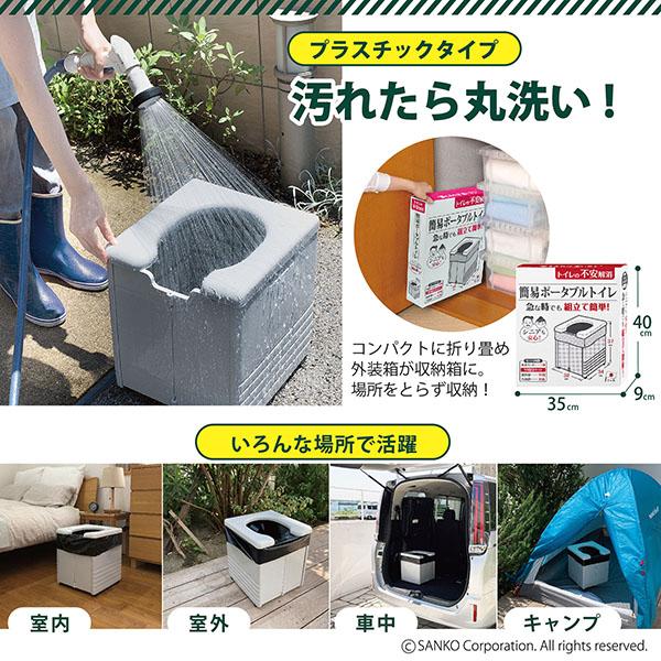 THANKO 簡易トイレ 携帯 ポータブル 非常用 災害用 防災グッズ THANKO 簡易トイレ 携帯 ポータブル 非常用 災害用 防災グッズ