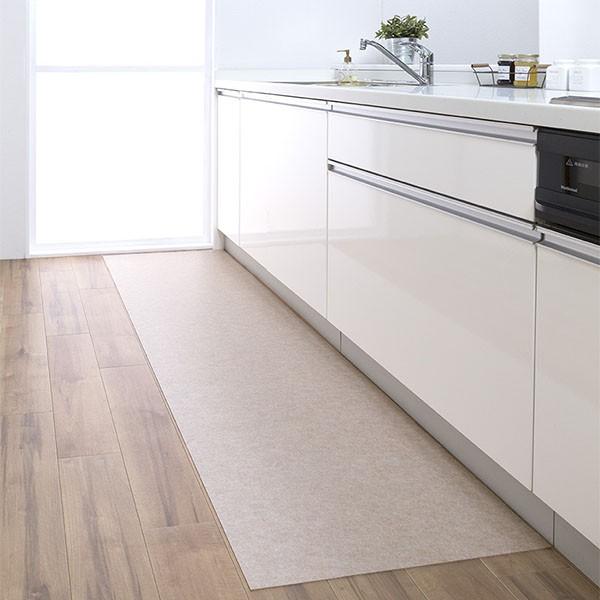 サンコー キッチンマット 60×180cm 拭ける ふける ずれない 滑り止め