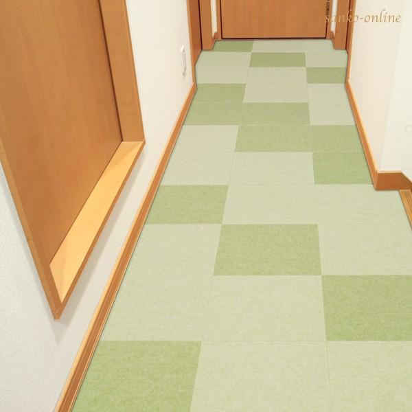 タイルマット カーペット 吸着 床暖房対応 滑らない ペット用にも 犬 バリアフリー 40枚 2色組 30 30cm おくだけ吸着 サンコー ずれない 506 サンコーオンラインショップ 通販 Yahoo ショッピング