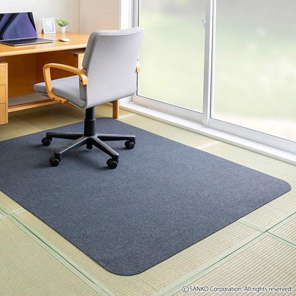 チェアマット 畳の上 たたみok おしゃれ 130 160cm オシャレ 防音 大判 ゲーミング デスクカーペット ずれない 日本製 おくだけピタッ サンコー 633 サンコーオンラインショップ 通販 Yahoo ショッピング