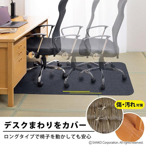 サンコー チェアマット 畳の上にしくもの たたみ 防音 ゲーミング 90