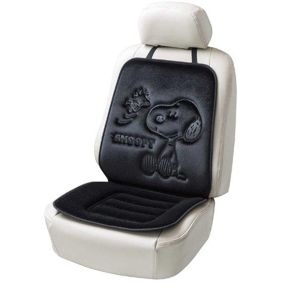 【未使用】スヌーピー カーアクセサリー シートクッション ハンドルカバー トレイ SNOOPY（スヌーピー） カーシート クッション ダブル 車用 プレス 1枚