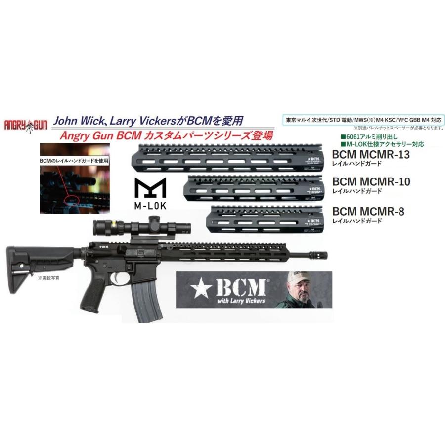 Angry Gun BCM MCMRタイプ 8インチ ハンドガード（ANGRY GUN M4