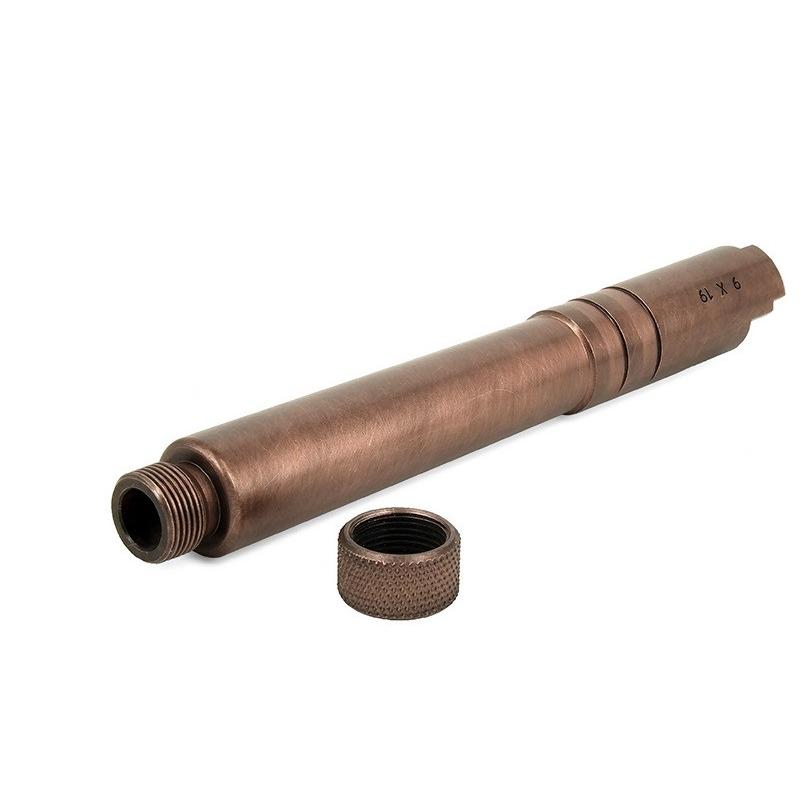 Airsoft Masterpiece スチール アウターバレル ブロンズ 9x19刻印