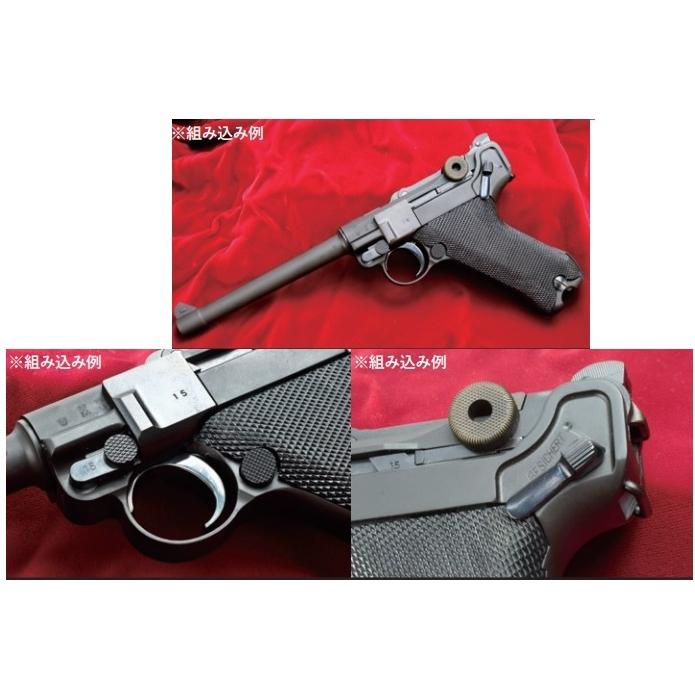 RobinHood マガジンキャッチ  Silver  SUS CNC タナカ/WE Ruger P08 GBB用 P08-71-SVの画像