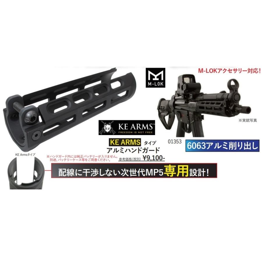 東京マルイ 次世代MP5 M-LOK ハンドガード ストックアダプター - トイガン