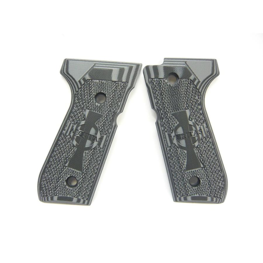 LOK GRIPS VERITAS AEQUTIAS グリップ グレー/ブラック 各社M9/M92