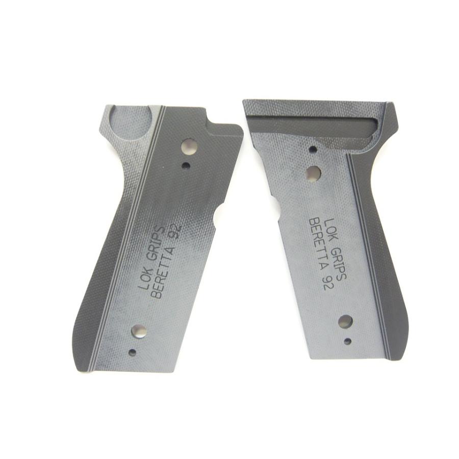 LOK GRIPS VERITAS AEQUTIAS グリップ グレー/ブラック 各社M9/M92