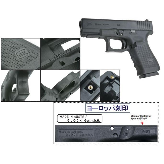 GUARDER フレーム 全部盛り Gen4 東京マルイ グロック19Gen.4用 ヨーロッパ刻印仕様 Black GLK-258(E)BK_2