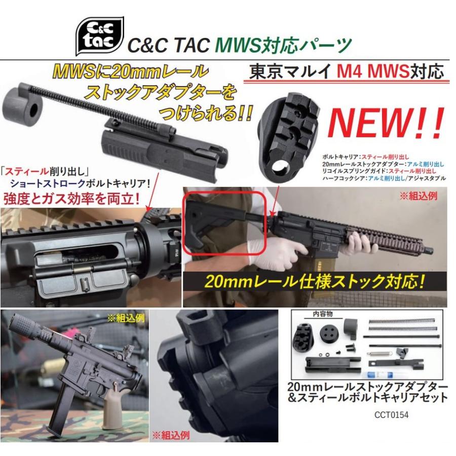 特価】 C&C Tac 20mmレールストックアダプター&Feボルト 特価】 C&C Tac 20mmレールストックアダプター&Feボルト