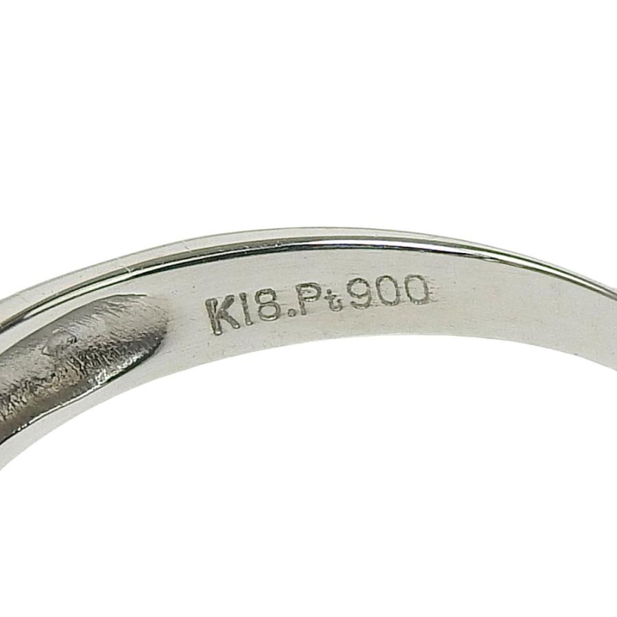 0.321ct 天然ダイヤ リング 10.5号 Pt900 K18YG 新品仕上げ済み 
