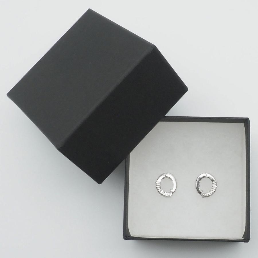 合計0.28ct 天然ダイヤ イヤリング K18WG 新品仕上げ済み レディース 18K 18金 ホワイトゴールド 金無垢 フープイヤリング 送料無料 中古_5