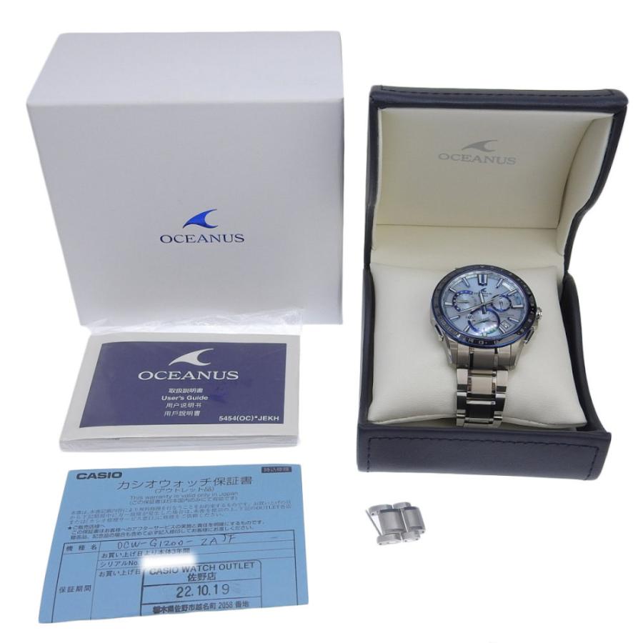 CASIO OCW-G1200-2AJF オシアナス 新品未使用 保証書あり CASIO（カシオ） オシアナス OCW-G1200-2AJF Ti ソーラー 保証書付き