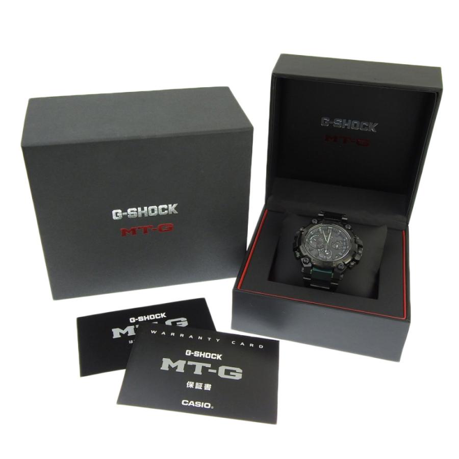 カシオ G-SHOCK MTG-B3000 BD-1A2JF SS/カーボン ソーラー 保証書付き ブラック文字盤 腕時計 送料無料 中古の画像