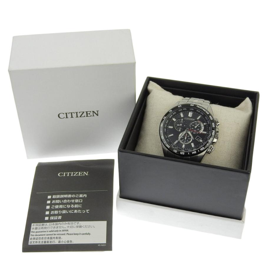 シチズン エコドライブ CB5874-90E SS 電波ソーラー バーインデックス