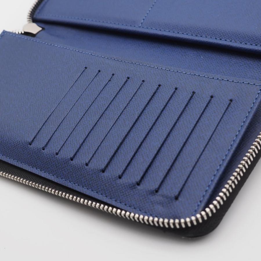 ルイヴィトン ヴェルティカル ジッピーウォレットRFID M30447 ブルー LOUIS VUITTON（ルイ・ヴィトン） 並行輸入 長財布(ラウンドファスナー