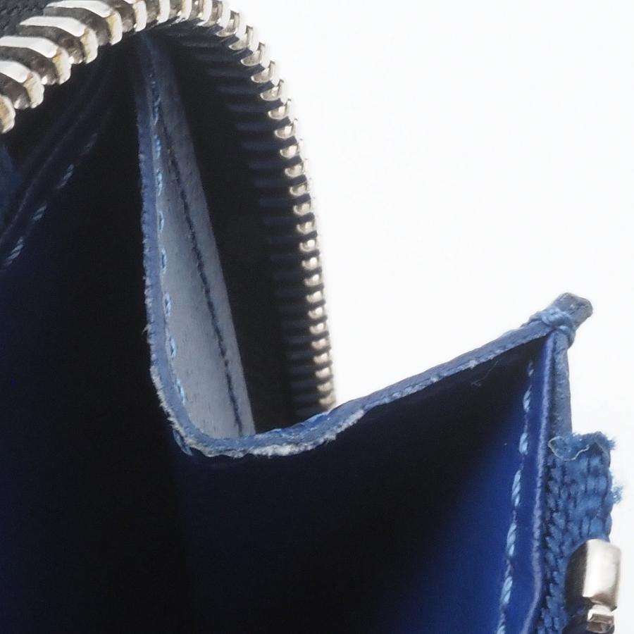 ルイヴィトン ヴェルティカル ジッピーウォレットRFID M30447 ブルー LOUIS VUITTON（ルイ・ヴィトン） ジッピーウォレット ヴェルティカル