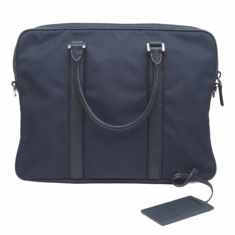 PRADA（プラダ） ビジネスバッグ ナイロン サフィアーノレザー