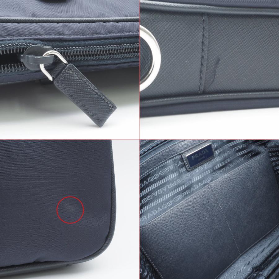 PRADA（プラダ） ビジネスバッグ ナイロン サフィアーノレザー