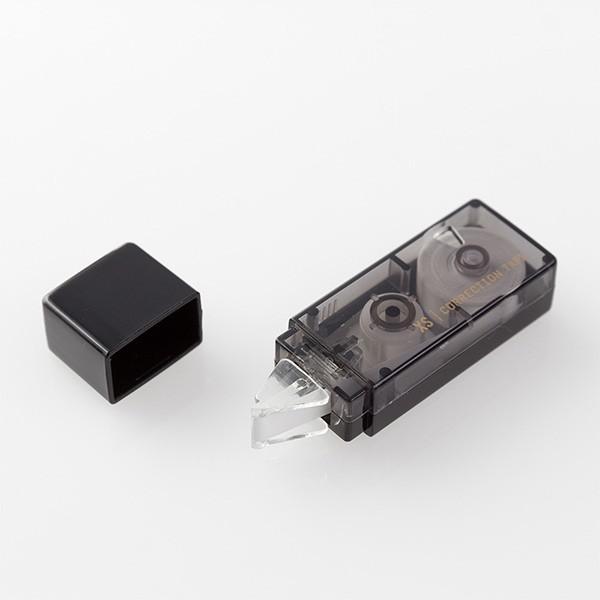 ミドリ 修正テープ 小型 携帯 XS コンパクト 黒 ミニ文房具