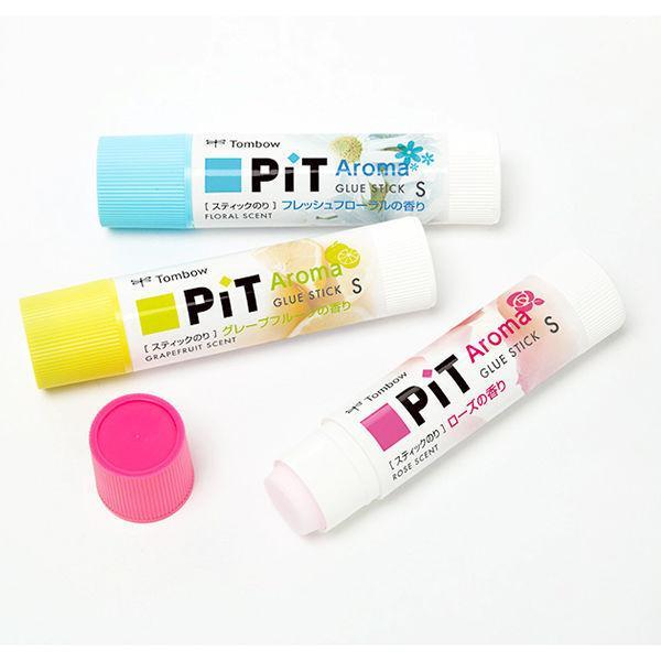 【のりのり】【3個セット】イマコ Small/Bleached 新品 トンボ鉛筆 スティックのり ピットハイパワーSアロマ 香り付き 3