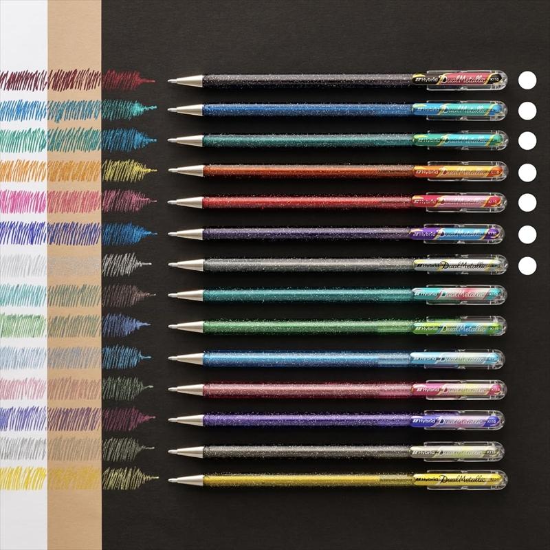 ぺんてる（Pentel） カラーボールペン Dual Metallic デュアル