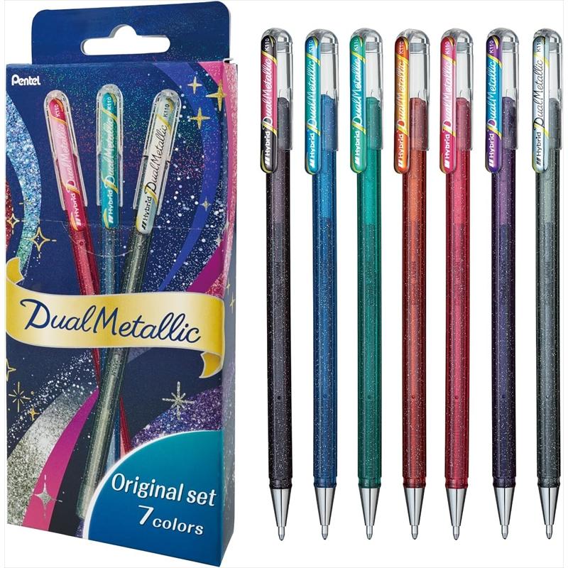 ボールペン　まとめ売り　ぺんてる ぺんてる（Pentel） カラーボールペン Dual Metallic デュアル
