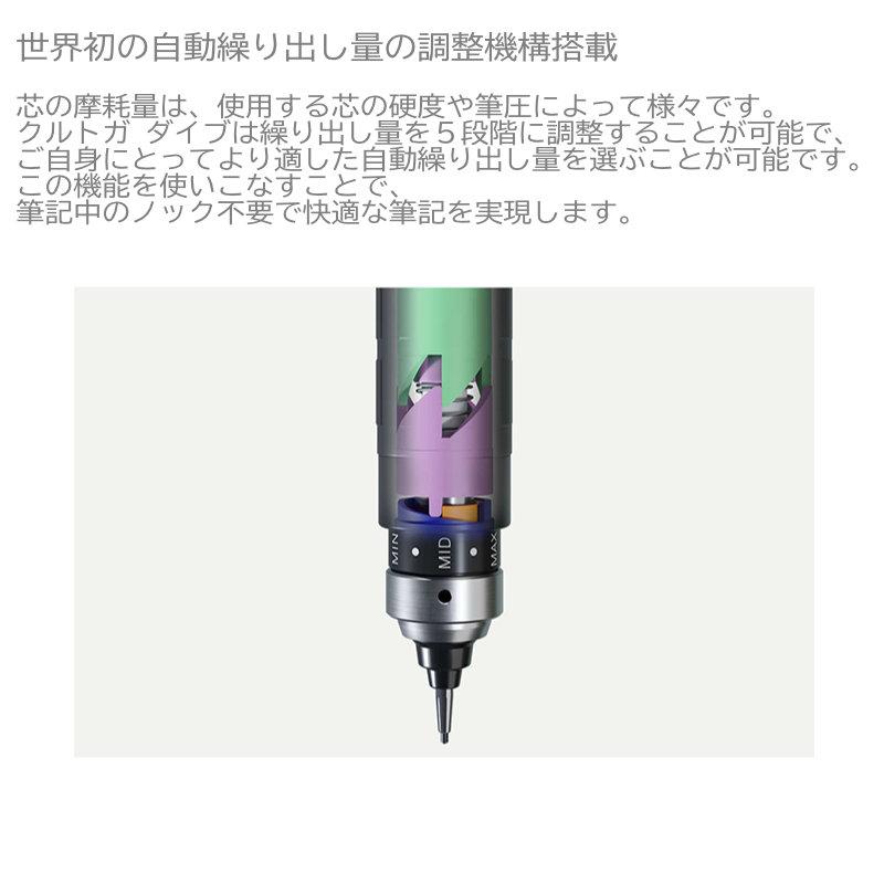 クルトガ クルトガダイブ シャープペン 0.5mm KURUTOGA DIVE M5-5000