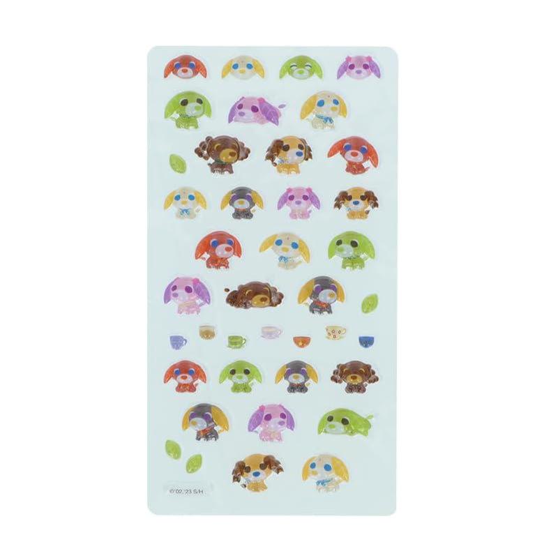 【正規品】新作▶ボンボンドロップシール お茶犬 サンスター文具 ボンボンドロップシール お茶犬 みんな S8816026