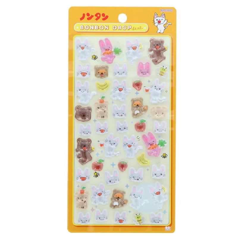 サンスター文具 ボンボンドロップシール ノンタン もぐもぐもぐ