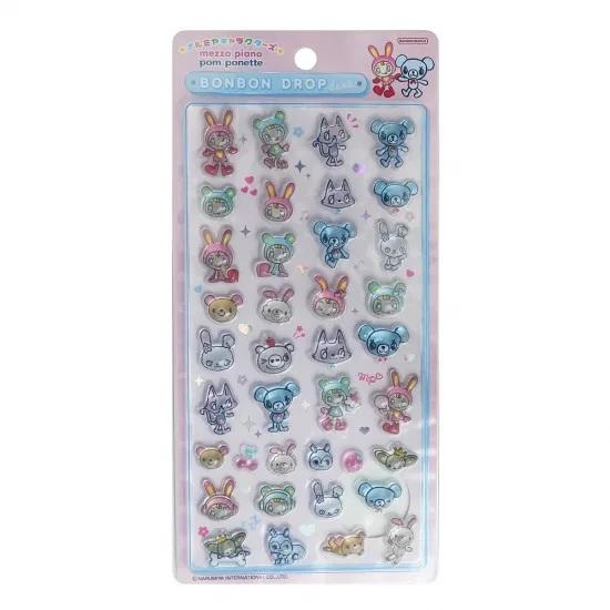 メゾピアノ　ポンポネット　ナルミヤ　ジュエルシール サンスター文具 ボンボンドロップシール ナルミヤキャラクターズ