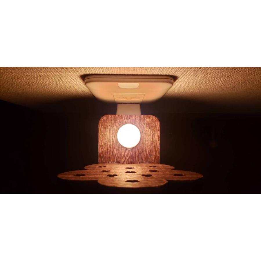 ウッドランプ　木製　ランプ　フラワー　雑貨｜sankoseisakusho｜03