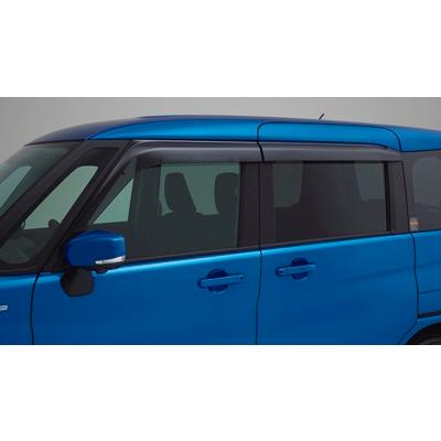 スズキソリオドアバイザー スズキ 純正 ソリオ ドアバイザー 1台分 4枚セット スモークグレー