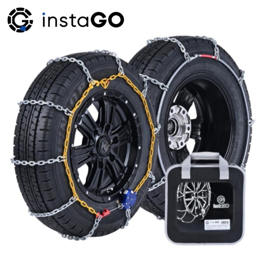 instaGO ラダーC タイヤチェーン C050 12ミリクロスチェーン 荷物を多く乗せる商用車に最適 商用車用 :C050:サンコウパーツ ...