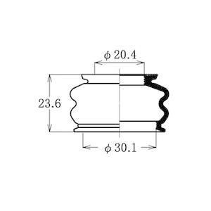 大野ゴム DC-1703 ボールジョイントブーツ DC1703 ボールジョイント