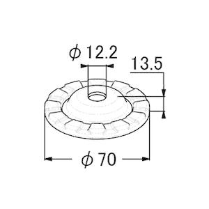 ピカさん専用 大野ゴム HS-1101 ダンパーリバウンドストッパー 51925-SFA-005 HS1101
