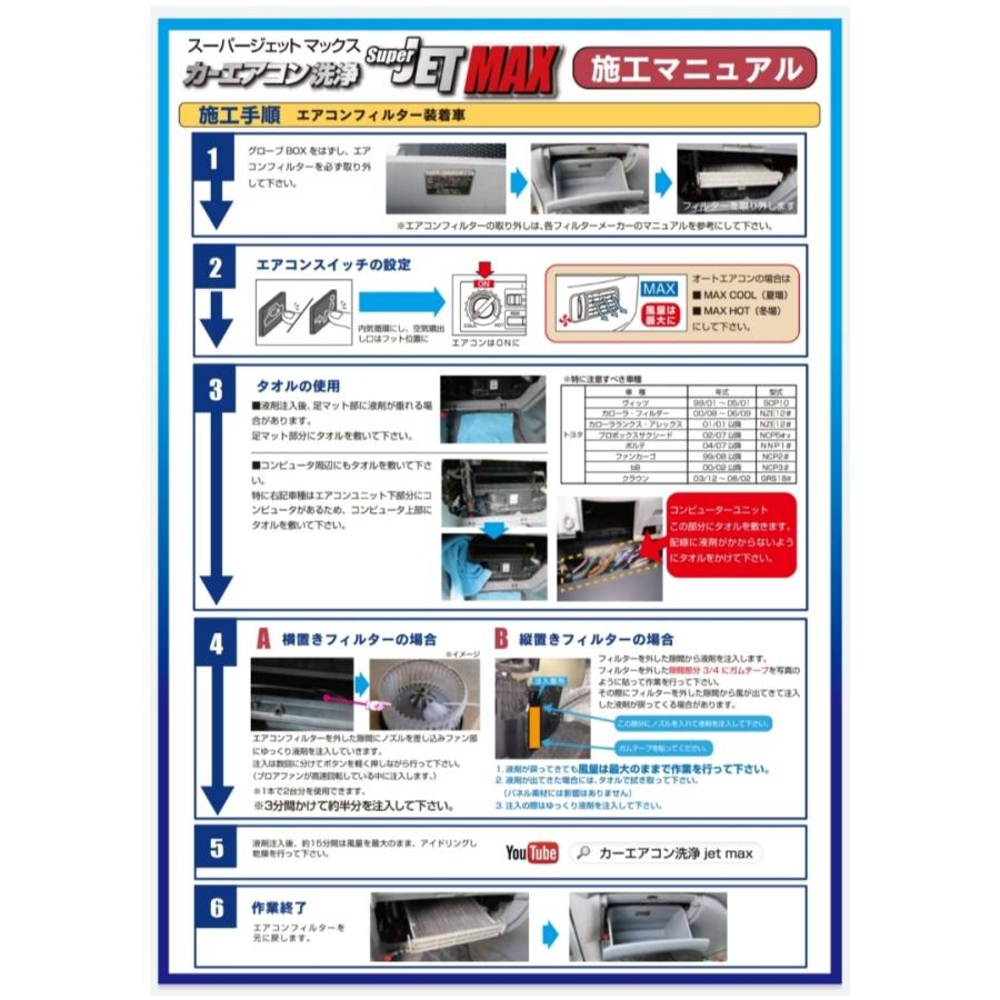 カーエアコン洗浄 SUPERJETMAX スーパージェットマックス 79615 ムース