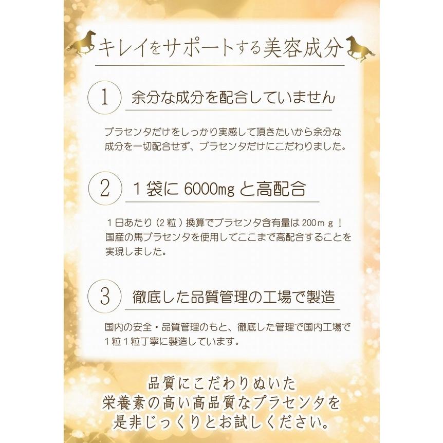 馬プラセンタ6000 【5袋セット】60粒入 5ヶ月分 国産馬プラセンタのみ