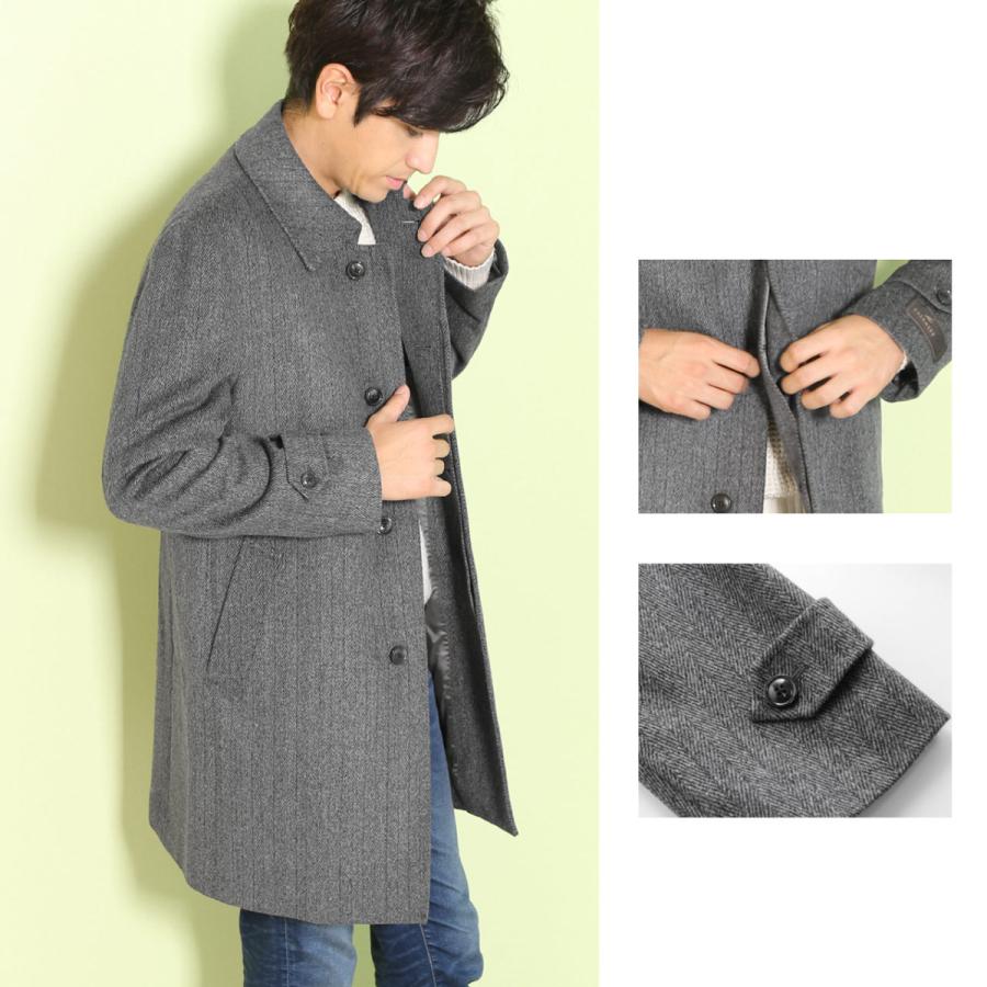 HALEINE（アレンヌ） ステンカラーコート メンズ カシミヤ100