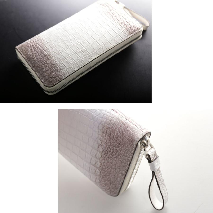 【美品】ヒマラヤクロコダイル長財布 センター取り 内装クロコ ラウンドファスナー ヒマラヤ クロコダイル 本革 ラウンドファスナー 長財布 メンズ