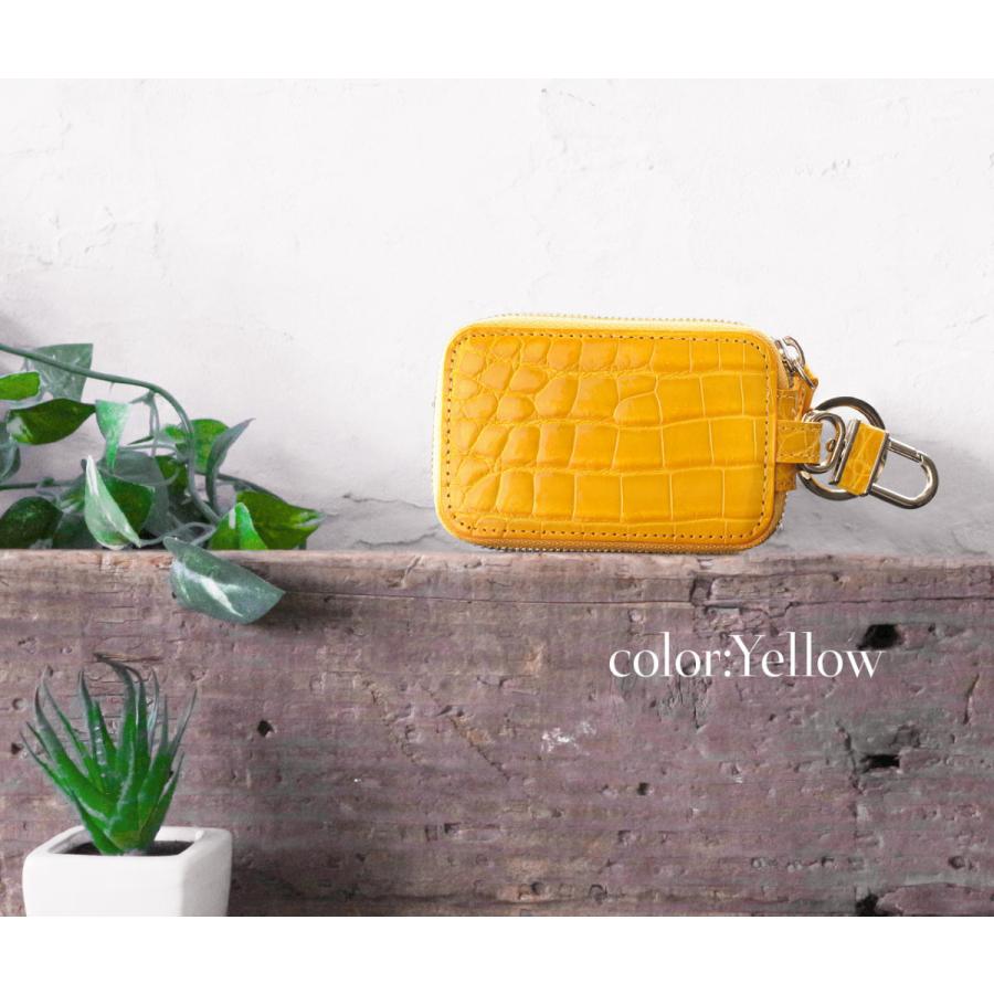 クロコダイル スマートキーケース カバー シャイニング 加工 メンズ 全