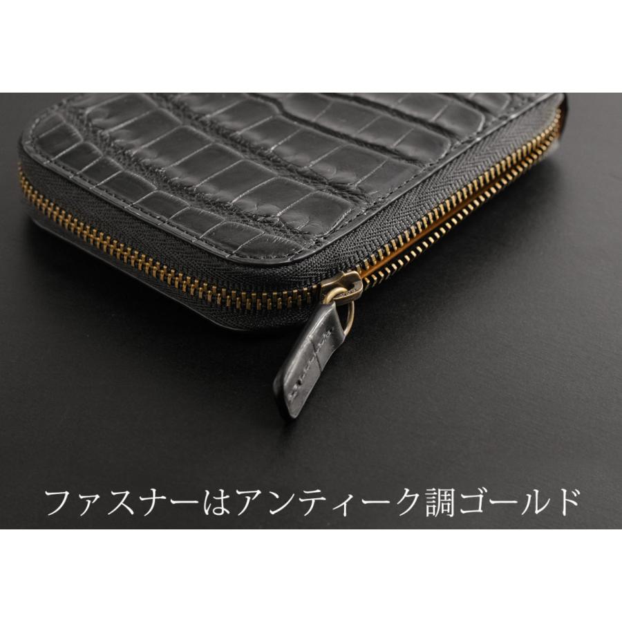 クロコダイル 小銭入れ メンズ 本革 定期入れ ミニ財布 パスケース IC