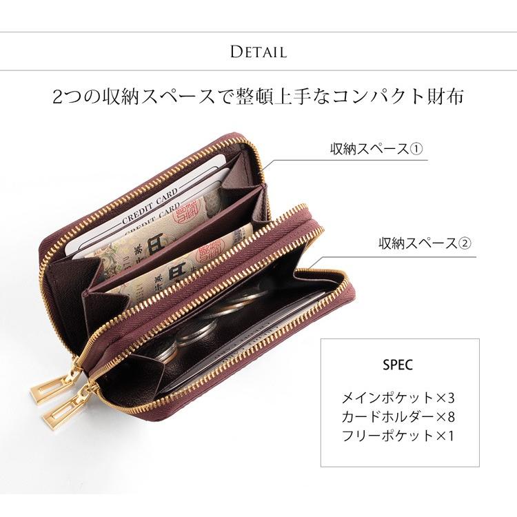 クロコダイル Wファスナー コンパクト財布 メンズ ラウンド クロコダイル Wファスナー コンパクト財布 メンズ ラウンド