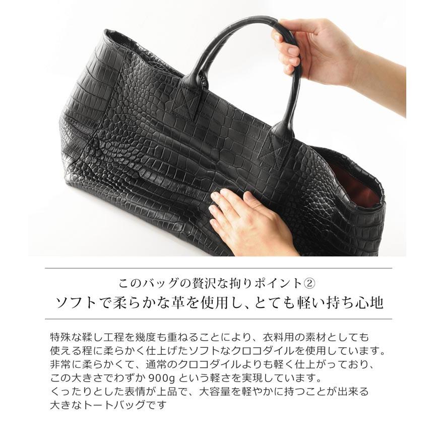 sankyo shokai（三京商会） スモール クロコダイル トートバッグ