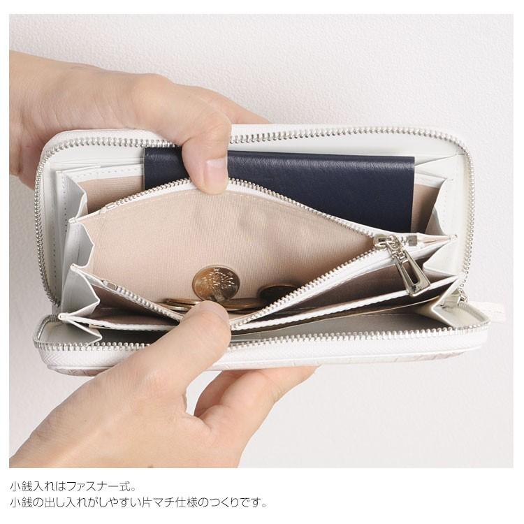 ヒマラヤ クロコダイル ラウンドファスナー 長財布 メンズ 背面 ヒマラヤ クロコダイル ラウンドファスナー 長財布 メンズ 背面