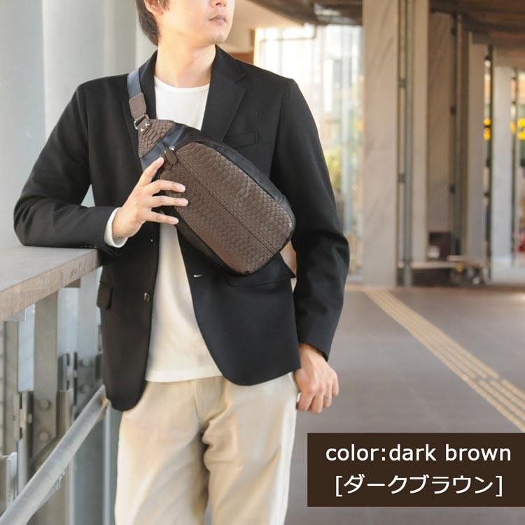 TAKAHIKO 蛇革 ショルダーバック sankyo shokai（三京商会） ボディバッグ メンズ 本革 ダイヤモンド